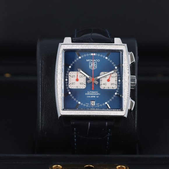 Tag Heuer Monaco ’Steve McQueen’ Caliber 12 Edition, Blue Dial - Stainless Steel - Picture 1 of 11
